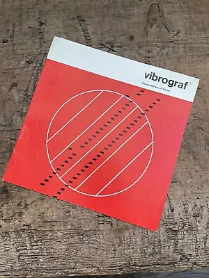 Vintage Vibrograf Watch Timing Machine Interpretation Of Traces Booklet • $18.65