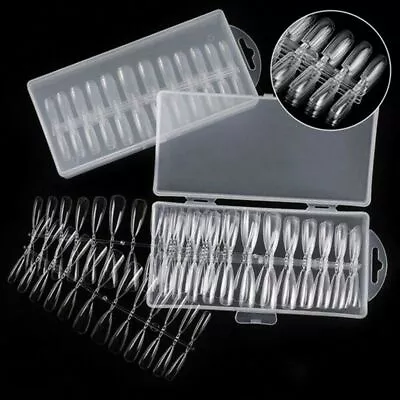 False Nail Quick Poly Uk 240x Molds Form Gel Builder Finger Extension UV Tips • $2.78