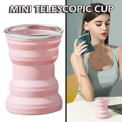 Travel Drinking Mug Tea Coffee Collapsible Silicone Cup Folding Water Cup New • £5.81