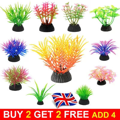 Artificial Plastic Green Water Grass Plant Aquarium Fish Tank Landscape Decor UK • £2.99