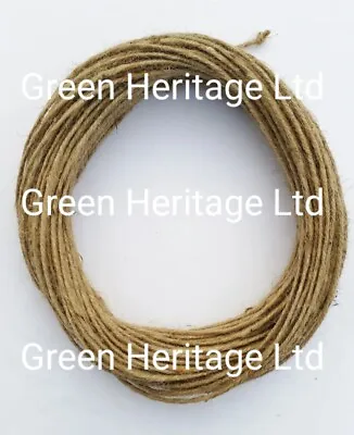 3mm Thick 3 Ply Natural Brown Soft Jute Twine Sisal String Rustic Shabby Cord • £2.49