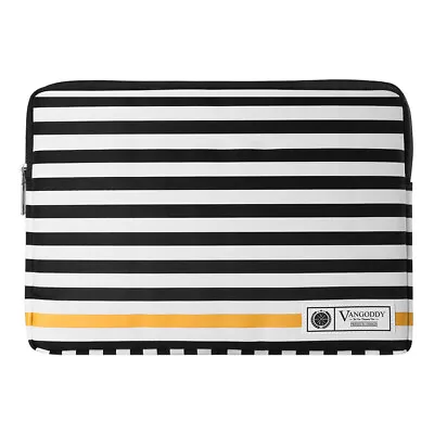 Nylon Striped Laptop Bag Zipper Sleeve Case For 15  Microsoft Surface Laptop 5 • $18.99