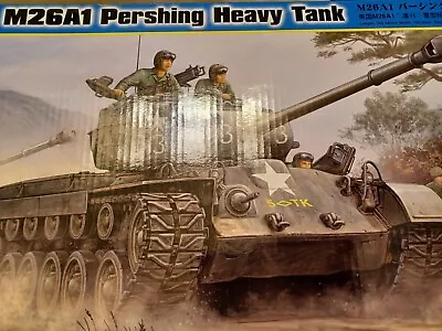 1/35 M26A1 Pershing Heavy Tank Model Kit By Hobby Boss #82425 New Open BOX 2009 • $15