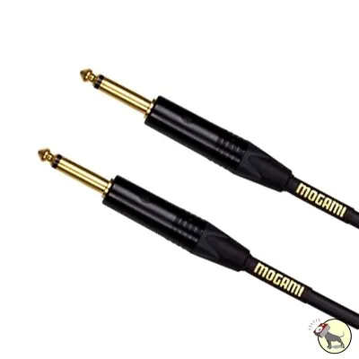 Mogami Gold Series Straight Instrument Guitar Bass Cable 1/4  Inch TS 10 Ft • $49.95
