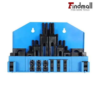 Findmall 58 Pcs 1/2 T-Slot Clamping Kit Mill Machinist Set With 3/8-16 Studs • $58.95