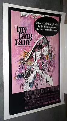 MY FAIR LADY Original 30x40 ROLLED Movie Poster AUDREY HEPBURN • $639.99