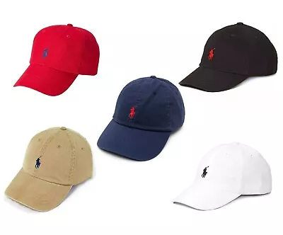 POLO RALPH LAUREN Authentic Genuine Cotton Chino Baseball Peak Cap Hat - Unisex • $59