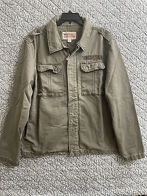 Mossimo Supply Co. Men’s Canvas Full Zip Button Up Green Jacket Size L • $45