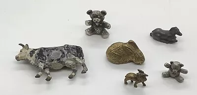 Vintage Mixed Lot Of Miniature Animals ~ Pewter Brass & Metal • $10.99