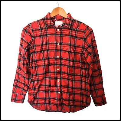 J. Crew Classic Fit Flannel Button Down Shirt Good Tidings Plaid 00 NWT • $56.06