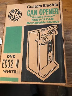 Vintage GE Can Opener Vintage Mint In Box Color White • $19.99