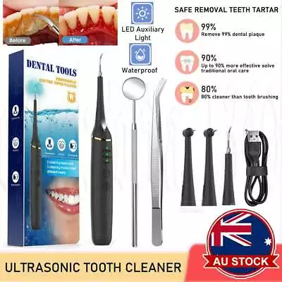 Ultrasonic Tooth Cleaner Electric Dental Scaler Tartar Plaque Calculus Remover • $23.85
