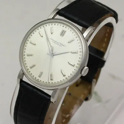 IWC 89 Staybrite Steel 35mm Manual Vintage Dress Wristwatch Ca. 1951 • $1000