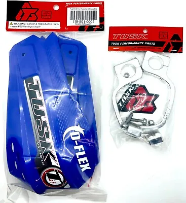 Motocross MX Handguards Tusk MX D-Flex Blue YAMAHA Hand Guards Gaurds Dirt Bike • $31.91