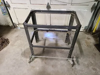 $165 • Buy Vintage TYPEWRITER/INDUSTRIAL Table Metal Rolling Stand Will Be Disassembled