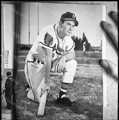 Joe Adcock Milwaukee Braves Medium Frame Negative - Jim Rowe Archive U515 • $10
