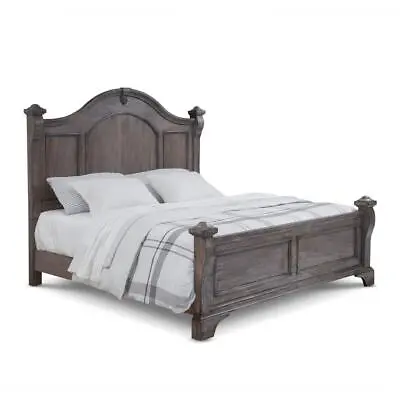 Heirloom Rustic Charcoal King Poster Bed • $1516.96