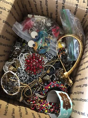 Estate Find VINTAGE Jewelry Lot UNSEARCHED UNTESTED 7 Lbs 7oz • $39.95