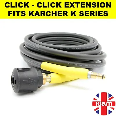 15m Karcher K Series Pressure Washer Hose Extension Click Click K2 K3 K4 K5 K7 • £43.99