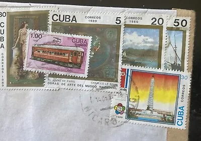 Habana 90’s Multifranked Boxed Registered Cover 6 Stamps Nicaro Holguin Mayari • $2.75