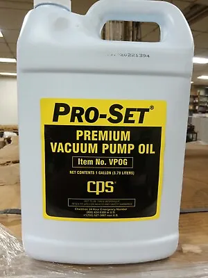 $49.99 • Buy 2 Pack,   CPS PRO-SET #VPOG PREMIUM Vacuum Pump Oil- Gallons,. Pallet16