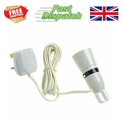 Wine Bottle Light Lamp Adaptor Kit Fitting 2m UK Plug White • £7.99