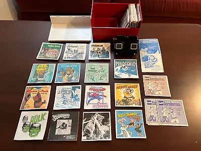 Vintage LOT Of 15  View Master Reels Viewer Disney Spider-Man Superman And MORE • $31