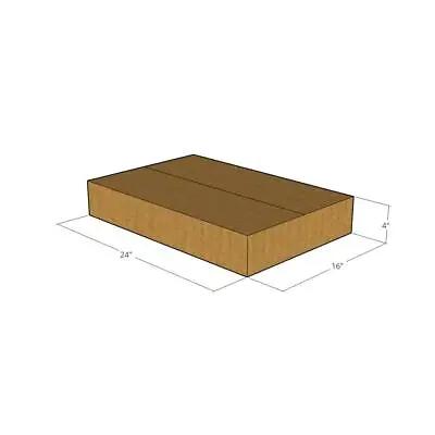24x16x4 New Corrugated Boxes For Moving Or Shipping Needs - 32 ECT • $28.99