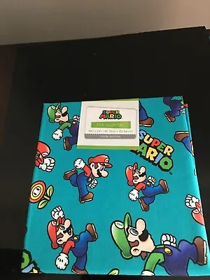 Brand New Nintendo Super Mario & Luigi Toss Fabric Fat Quarter 18  X21  • $5.99