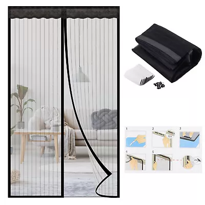 Magnetic Insect Door Net Screen Door Bug Mosquito Fly Insect Guard Pest Control • £10.79