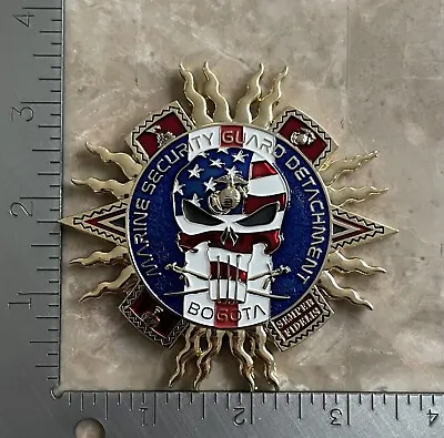 US Embassy MSG DET Marine Security Guard Bogota Colombia Challenge Coin • $110