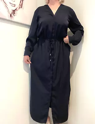 Gorgeous   WITCHERY   Navy Long Sleeve Maxi Dress Size 16 • $20.50