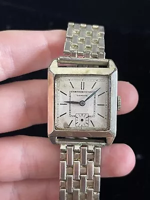 Antique Art Deco Geneva Men’s Gold Filled Watch • $19.99