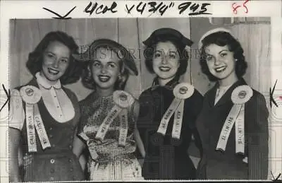 1953 Press Photo Four Contenders In Miss America Pageant In Atlantic City NJ • $16.99