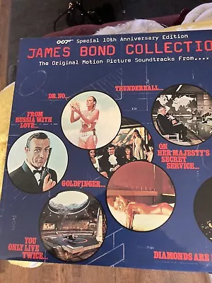 James Bond 10th Anniversary Double LP - 1972 UK United Artists Ex John Barry • £8.99