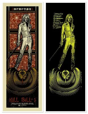 Kill Bill Uma Thurman Quentin Tarantino Print Poster Movie Mondo Glows! Qfschris • $149.99