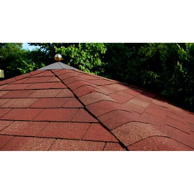 £29.95 • Buy Pack Of 18 Felt Roofing Shingles Shed Roof Shingle Rectangular Tab Stick On Tile