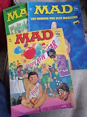 Mad Magazines X3UK 142 147 188 • £4.50