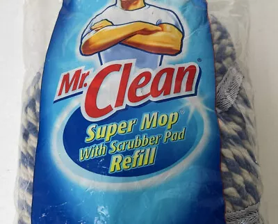 Mr. Clean Super Mop Refill With Scrubber Pad Mop Head For 4145 446237 446996 NEW • $10.93