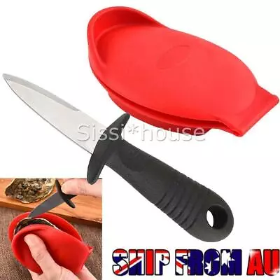 2x/set Oyster Shucking Set Red Knife Holder Shucker AU STOCK • $17.81