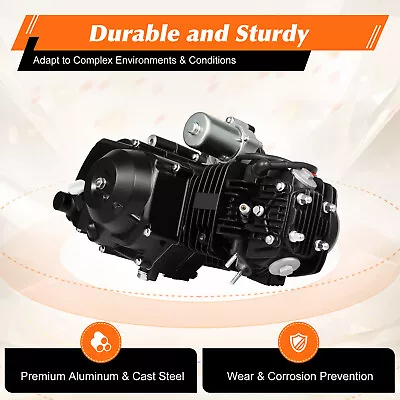 125cc 4-stroke Engine MotorSemi-AutoElectric Start Reverse For ATV Go Kart NEW • $232.75