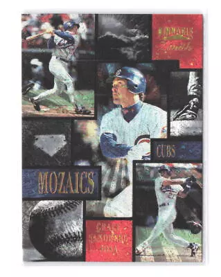 1996 Zenith Mark Grace Ryne Sandberg Sammy Sosa Mozaics 6 Insert Chicago Cubs • $9.95