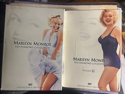 MARILYN MONROE DIAMOND COLLECTIONS 1 & 2 DVD BOX SETS One OPEN One SEALED NEW • $44.95