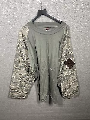 New W/ Tags TRU Men's Combat Shirt Size 3XL Camo Utility Body Long Sleeve Green • $18.95