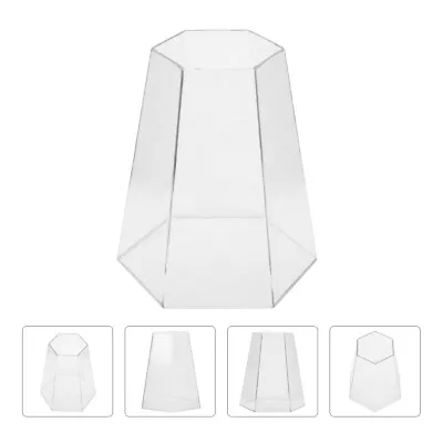 2Pcs Hexagon Acrylic Lampshade For Outdoor Wall Light • £12.49