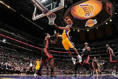 $20 • Buy Los Angeles Lakes Kobe Bryant Dunk On Lebron James Poster (24x36) Inches