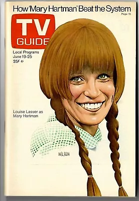 JUNE 1976 TV GUIDE MAGAZINE  Boston Edition  MARY HARTMAN - Louise Lasser • $9.99
