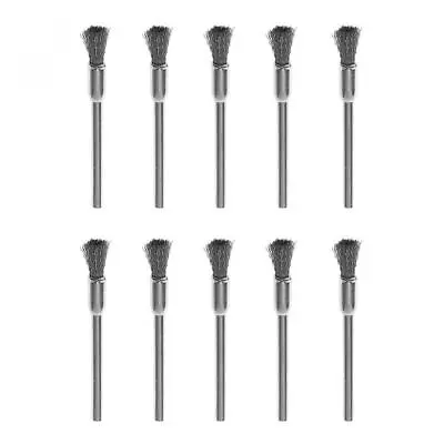 10pcs Mini Polishing Steel Wire Brush With Handle For Cleaning Grinding Welding • $5.25