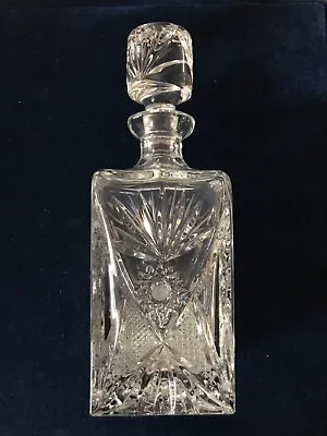 Rare Nachtmann Traube Cut Pattern Clear Crystal Liquor Decanter  • $55.50