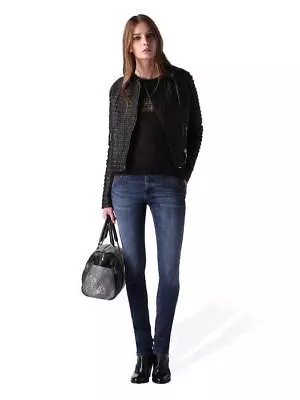 £39.99 • Buy New Tall Women's Diesel Livier Blue Super Skinny Stretch Jegging Jeans 0670F